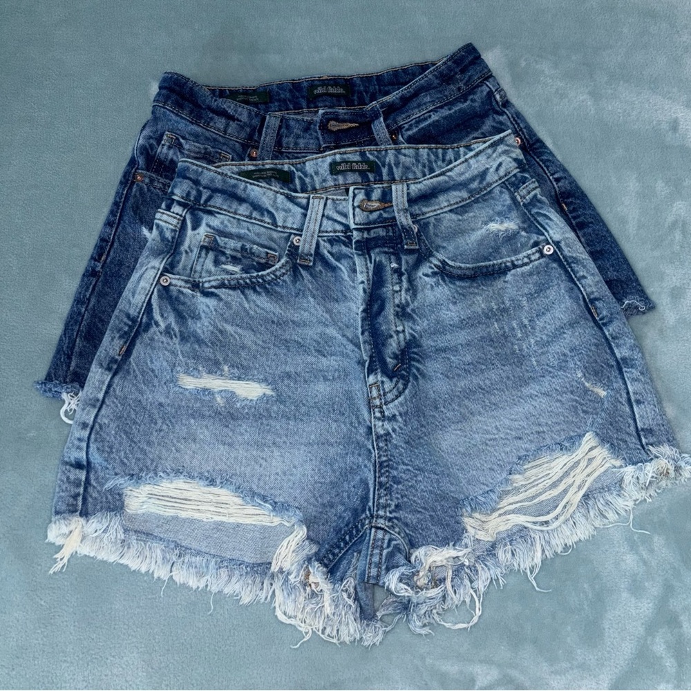 Wild Fable High Rise Denim Shorts Bundle Size 0